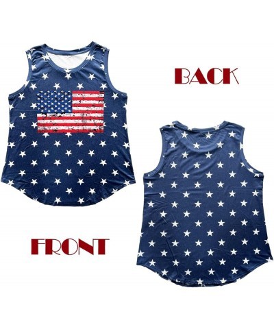 Plus Size Tops for Women American Flag Shirts 4th of July Flag Vneck/Crewneck Short/Sleeveless Patriotic Tunics XL-5XL Sleeve...