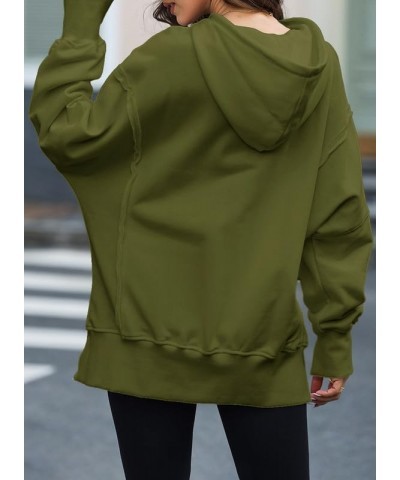 Women's Oversized Hoodies Sweatshirts Lightweight Fashion 2023 Pullover Fall Casual Drawstring Hoodie with Pocket Guacamole G...