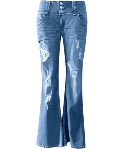 Womens Distressed Jeans Ripped Jeans Mid Rise Jeans Plus Size Jeans Stretch Trousers Destroyed Jeans Sexy Denim Pants Z005 Bl...