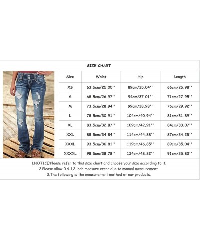 Womens Distressed Jeans Ripped Jeans Mid Rise Jeans Plus Size Jeans Stretch Trousers Destroyed Jeans Sexy Denim Pants Z005 Bl...