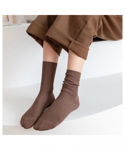 6 pairs boot socks for women，cream socks,Spring socks for women,colorful socks women,neutral socks women Cream Socks $7.94 Socks