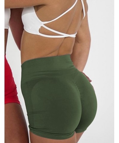 Intensify Athletic Shorts for Women Seamless Scrunch Workout Shorts High Waisted Active Gym Yoga Shorts 1 Army Green $13.43 A...