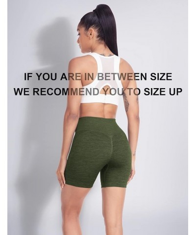 Intensify Athletic Shorts for Women Seamless Scrunch Workout Shorts High Waisted Active Gym Yoga Shorts 1 Army Green $13.43 A...