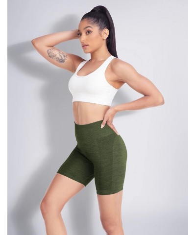 Intensify Athletic Shorts for Women Seamless Scrunch Workout Shorts High Waisted Active Gym Yoga Shorts 1 Army Green $13.43 A...