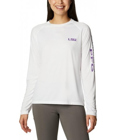 Women's Collegiate Tidal Tee Ls Shirt LSU Tigers Medium Lsu - White/Vivid Purple $32.75 T-Shirts