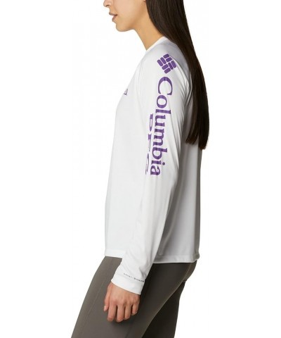 Women's Collegiate Tidal Tee Ls Shirt LSU Tigers Medium Lsu - White/Vivid Purple $32.75 T-Shirts