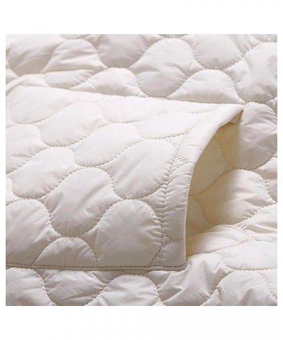 Winter Button Down Quilted Coats For Women Fashion Warm Long Sleeve V Neck Loose Fit Lightweight Coats,Pockets A1-white $12.4...