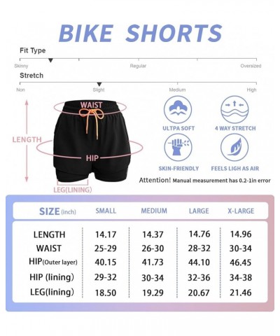 Women's 2 in 1 Workout Shorts Gym Workout Yoga Running Biker Tennis Skirts Clothes Summer Pack of 2 Black-purple $10.19 Activ...