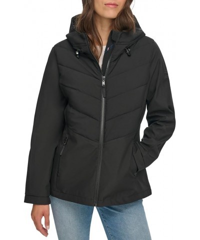 Women's Sporty Weather Resistant Jacket Black $42.85 Jackets