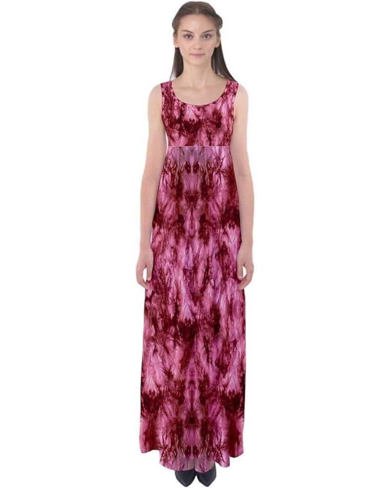 Womens Casual Long Dress Tie Dye Watercolor Boho Summer Empire Waist Maxi Dress, XS-5XL Red Tie Dye $12.30 Dresses