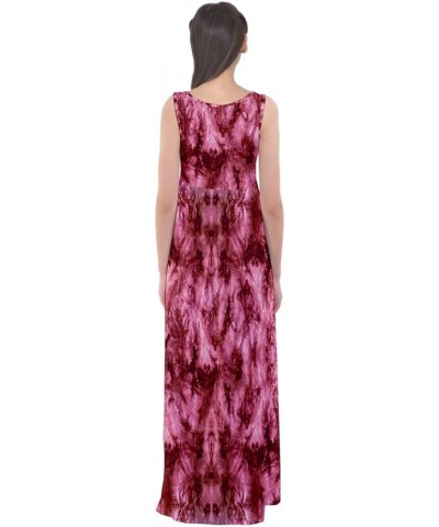 Womens Casual Long Dress Tie Dye Watercolor Boho Summer Empire Waist Maxi Dress, XS-5XL Red Tie Dye $12.30 Dresses