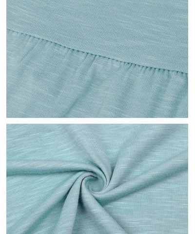 Women's Summer Short Sleeve Loose T Shirt High Low Hem Babydoll Peplum Tops Z Long Sleeve Pea Green $10.25 Tops