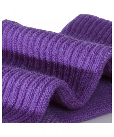 4 Pack Women's Merino Wool Outdoor Hiking Trail Crew Sock Purple 2 $15.65 Activewear