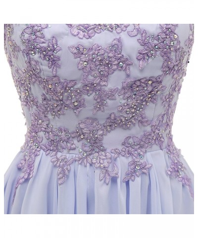 Women's Appliques Short Prom Dresses Chiffon Homecoming Dresses for Juniors Beaded Blush $35.52 Dresses