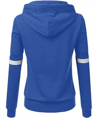 2023 Womens Fall Fashion Zip Up Hoodies Fleece Sweatshirts Casual Long Sleeve Pullover Winter Coats Warm Jacket C1 blue $9.04...