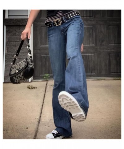 Women's Y2K Baggy Jeans Wide Leg Straight Grunge Denim Pants High Waist Casual Loose Cargoes Trouser Streetwear Light Blue $1...