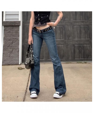 Women's Y2K Baggy Jeans Wide Leg Straight Grunge Denim Pants High Waist Casual Loose Cargoes Trouser Streetwear Light Blue $1...