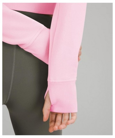 Women's Fleece Zip Up Cropped Hoodies Raglan Sleeve Basic Y2K Collar Hooded Sweatshirt Pullover Workout Fall 2023 Pink $10.50...