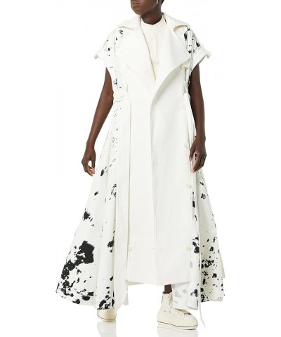 All-Gender Sleeveless Trench-Coat Rust Print $26.06 Coats