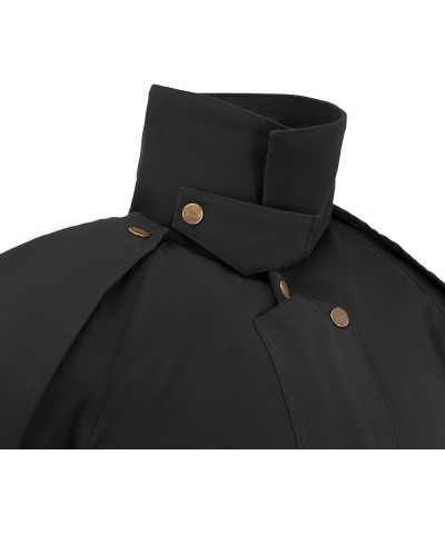 Premium Oilskin Duster Coat Waterproof Cotton Unisex Cowboy Cowgirl Western Workwear Black $40.95 Coats