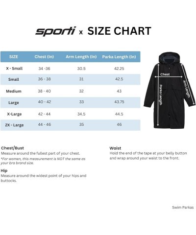 Unisex Waterproof Swim Parka - Comfort Fleece Lining – Versatile Swim Coat for Women, Men for Swimming, Surfing Comfort - Mul...