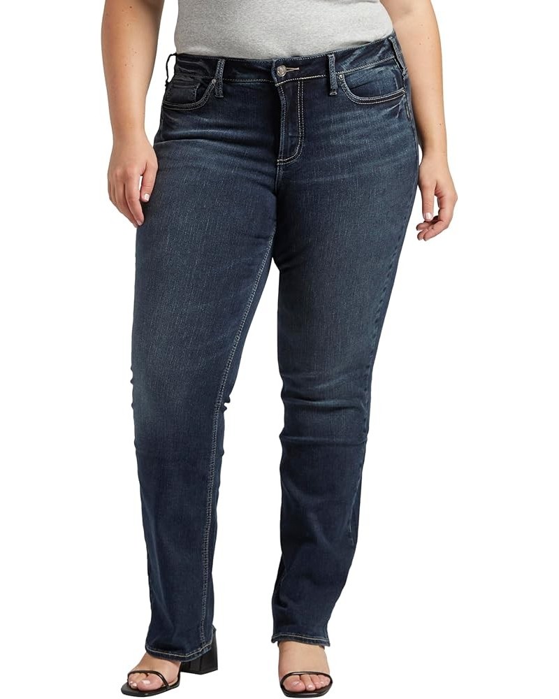 Women's Plus Size Suki Mid Rise Slim Bootcut Jeans Dark Indigo Rinse $29.12 Jeans