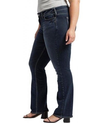 Women's Plus Size Suki Mid Rise Slim Bootcut Jeans Dark Indigo Rinse $29.12 Jeans