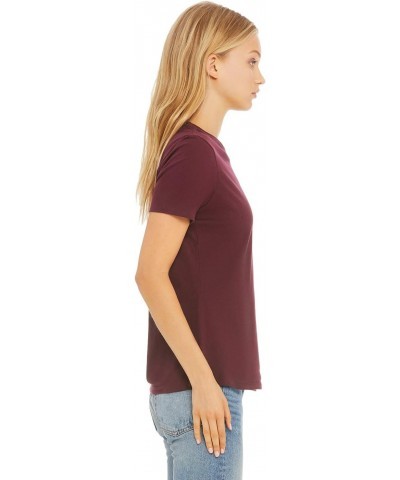 Ladies' Relaxed Jersey Short-Sleeve T-Shirt S MAROON $6.63 T-Shirts