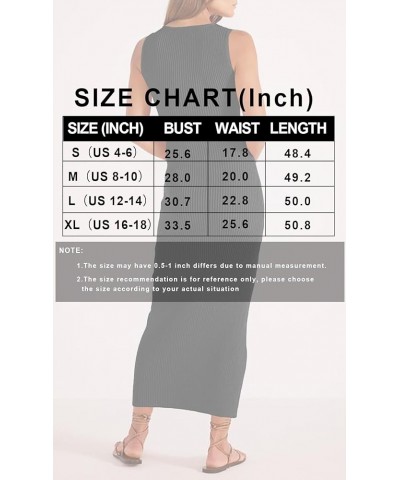 Womens Summer Casual Sweater Dress Ribbed Knit V Neck Sleeveless Bodycon Cocktail Midi Dress Black $21.00 Dresses