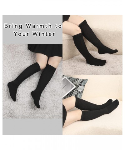 Slouch Socks Women Knee High Scrunch Scrunchie Socks 3 Pairs Size 6-11 Black $14.74 Socks