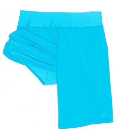 Women's 11" Quick Dry Elastic Waist Modest Board Shorts Swim Cover-up Shorts with Panty Turquoise $19.73 Swimsuits