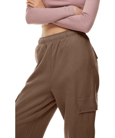 Women's Sweatpants Cinch Bottom Athletic Joggers High Waisted Workout Fit Pants Baggy Lounge Trousers with Pockets Ae-brown $...