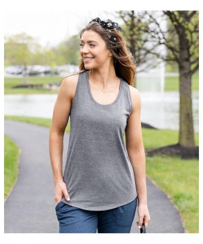 Yellowstone - Train Station Tours - Women's Racerback Tank Top Heather Grey $13.91 Tanks