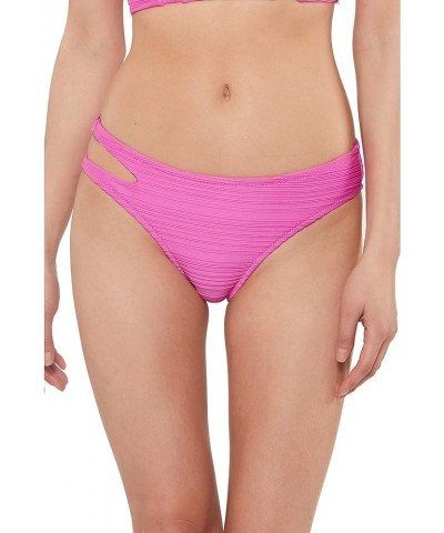 Women's Standard Mix & Match Solid Spring Bikini Swimsuit Separates (Top & Bottom) Fuschia Cut Out Bottom $14.64 Swimsuits