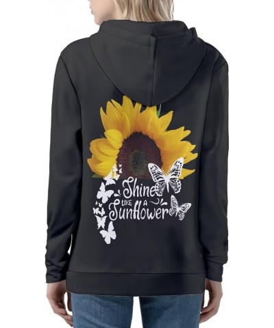 Zip Up Hoodie Sweatshirt Jacket Streetwear for Women Teen Girls Oversized XS-5XL 0 Sunflower Letter $19.50 Hoodies & Sweatshirts