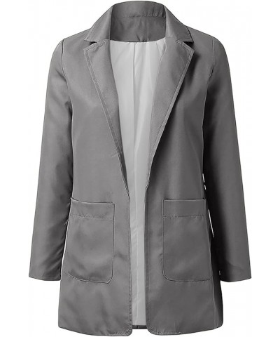 Blazers for Women Business Casual Blazers 2023 Fall Fashion Dressy Plus Size Lightweight Blazers Jackets Suits Gray_0 $5.96 B...