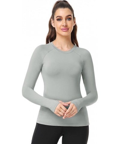 Quick-Drying Running Long Sleeve Shirt for Women Workout Shirts 09:black, Grey, White, Pack of 3 $11.54 Activewear