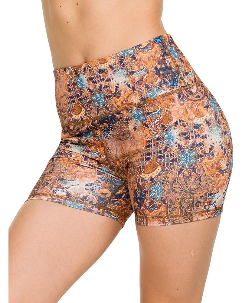 High Waist Tummy Control Workout Active Shorts 5" Inseam Henna $7.64 Activewear