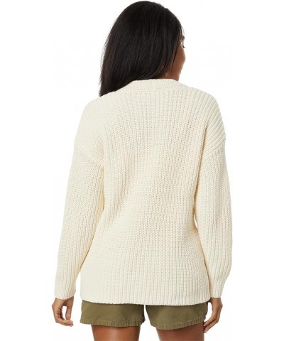 Ambrose V-Neck Textural Stitch Cardigan Antique Cream $44.82 Sweaters