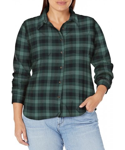 Women's Rugged Flex Hamilton Flannel Shirt Balsam Green $22.04 Tops