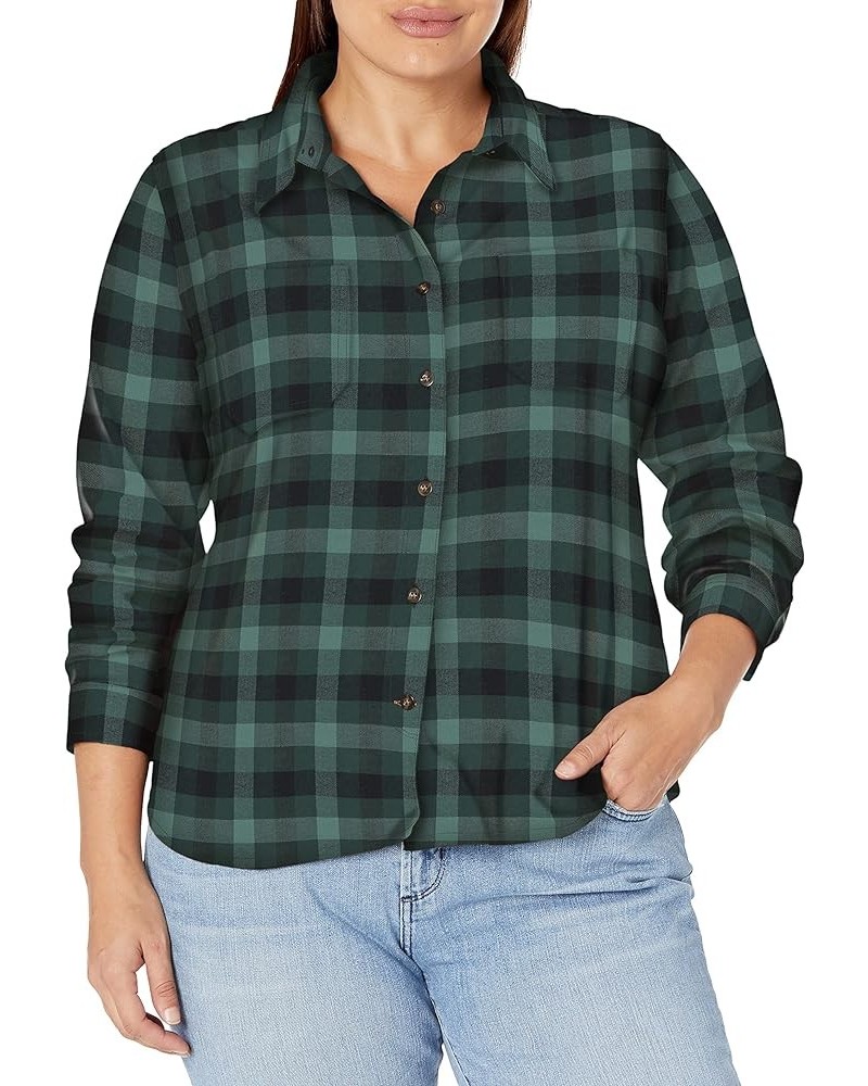 Women's Rugged Flex Hamilton Flannel Shirt Balsam Green $22.04 Tops