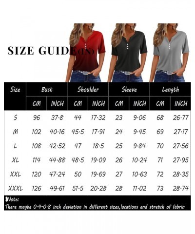 Summer Tops for Women 2024 Vacation Casual Short Sleeve Shirts Trendy V Neck Graphic Tees Loose Floral Basic Blouse D Gray $1...