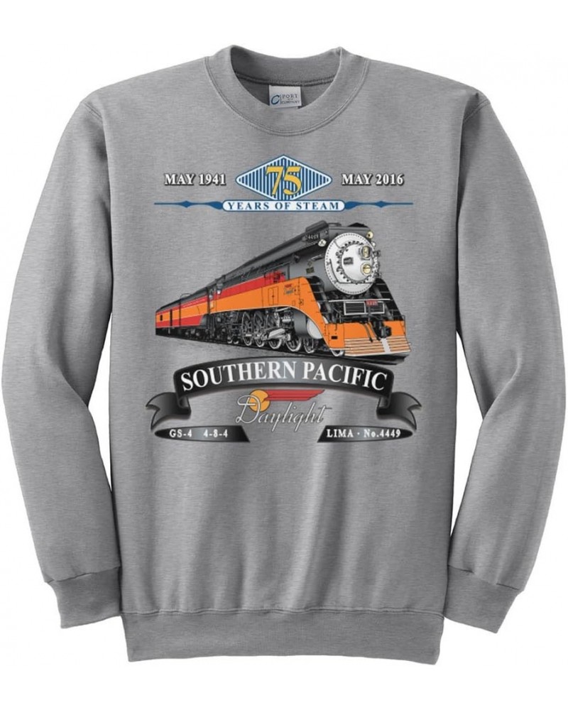 Southern Pacific Daylight 75th Anniversary Railroad Sweatshirt [122] Adult Ash $13.24 Sweatshirts