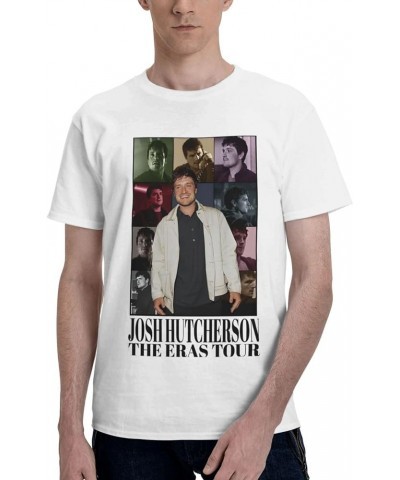 Josh Actor Hutcherson T-Shirt Unisex Cotton Casual Crewneck Top Tee Short-Sleeve Shirt White $8.85 T-Shirts