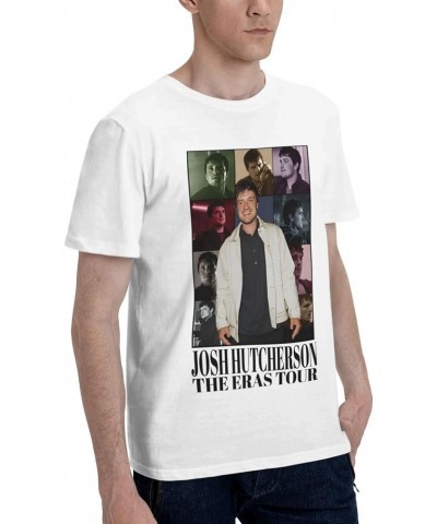 Josh Actor Hutcherson T-Shirt Unisex Cotton Casual Crewneck Top Tee Short-Sleeve Shirt White $8.85 T-Shirts