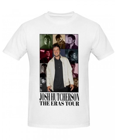 Josh Actor Hutcherson T-Shirt Unisex Cotton Casual Crewneck Top Tee Short-Sleeve Shirt White $8.85 T-Shirts