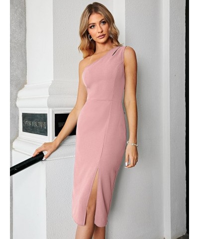 Simplee Women's Fall Wedding Guest Maxi Dress Boho Flowy V Neck Short Sleeve Semi Formal Sparkly Bridesmaid Dress C-pink $30....