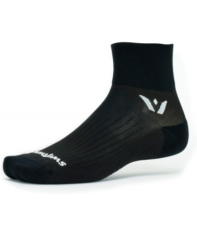 Swiftwick- PERFORMANCE TWO Running & Cycling Socks, Fast Dry, Cushion Crew Socks Black $10.19 Socks