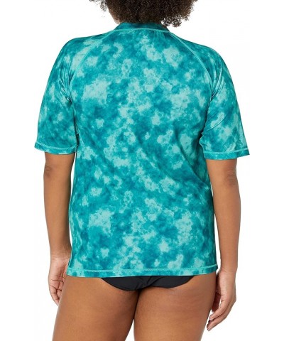 Women's Plus-Size UPF 50+ Active Rashguard & Workout Top Green $11.21 Swimsuits