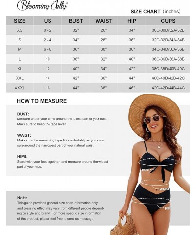 Women's High Waisted Bikini Sets Two Piece Swimsuit Front Tie Knot Bathing Suit Solid Red $19.24 Swimsuits